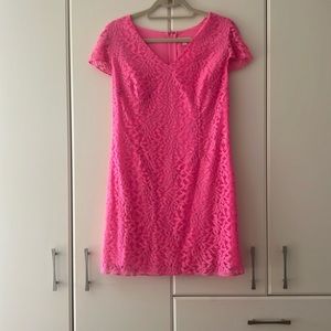 Flattering Pink lace dress